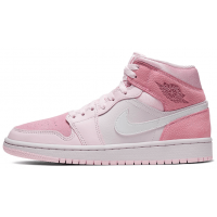 Кроссовки Nike Air Jordan 1 Retro Digital Pink с мехом