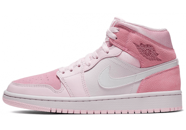 Кроссовки Nike Air Jordan 1 Retro Digital Pink с мехом