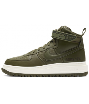 Nike Air Force 1 Mid Gore Tex Green с мехом