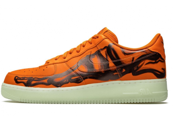 Кроссовки Nike Air Force 1 Low Skeleton Orange