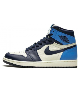 Кроссовки Nike Air Jordan 1 Retro Obsidian UNC Blue White