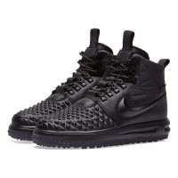 Nike Lunar Force 1 Duckboot черные с мехом
