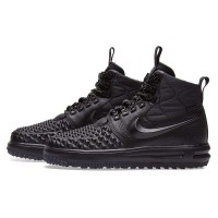 Nike Lunar Force 1 Duckboot черные с мехом