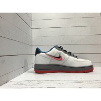 Мужские кроссовки Nike Air Force бело-сине-красные