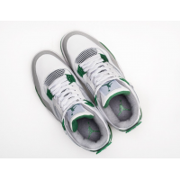 Кроссовки Nike Air Jordan 4 White Grey Green