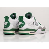 Кроссовки Nike Air Jordan 4 White Grey Green