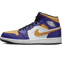 Кроссовки Nike Air Jordan 1 Mid Lakers