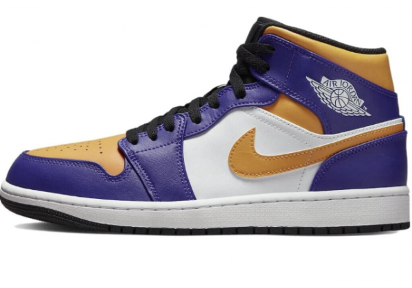 Кроссовки Nike Air Jordan 1 Mid Lakers