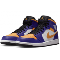 Кроссовки Nike Air Jordan 1 Mid Lakers