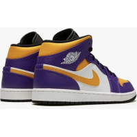 Кроссовки Nike Air Jordan 1 Mid Lakers
