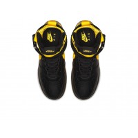 Nike кроссовки Air Force 1 High SF AF1 Black Yellow