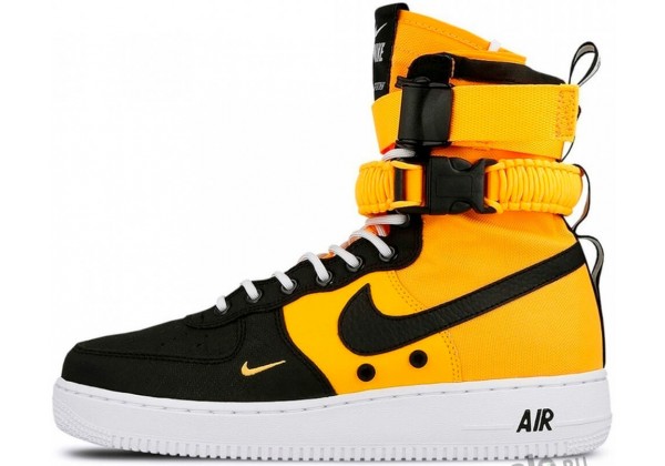 Кроссовки мужские Nike Air Force High SF AF1 Orange Black